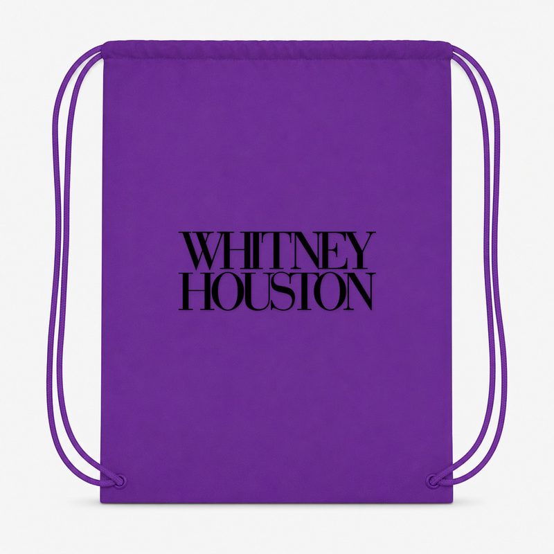 Whitney Houston Drawstring Bag - Purple
