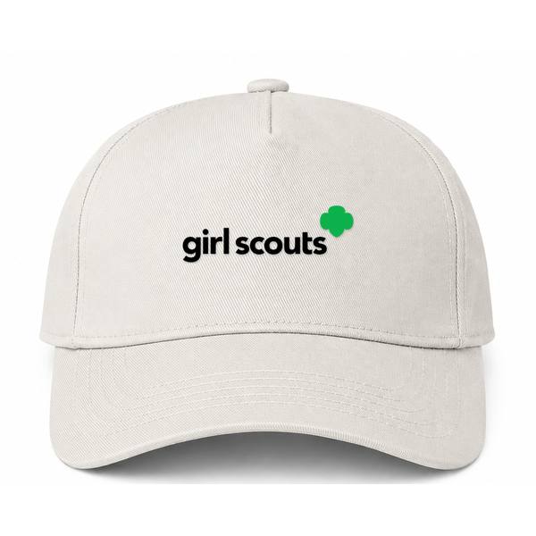 Girl Scout Logo Beige Dad Baseball Cap Hat