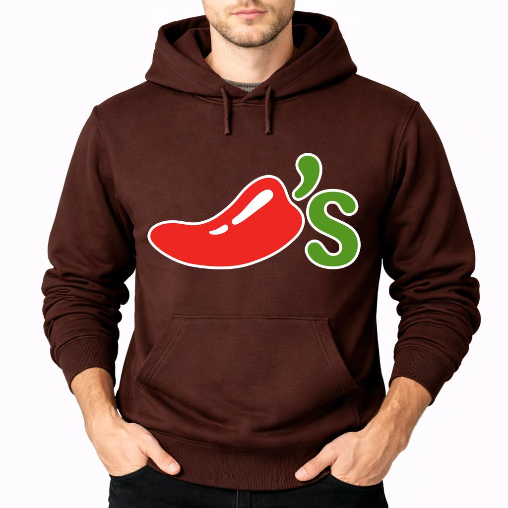 Men's Chili's Pullover Hoodie - Brown