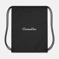 Dior White Alternate Drawstring Bag - Black