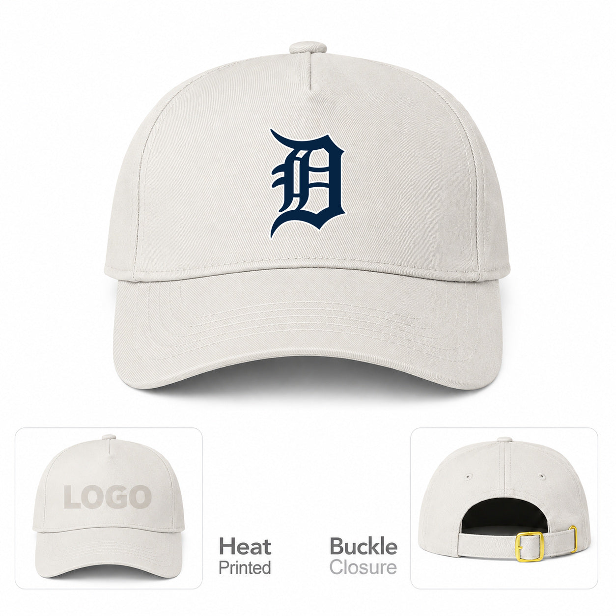 MLB Detroit Tigers Baseball Cap Hat - Beige