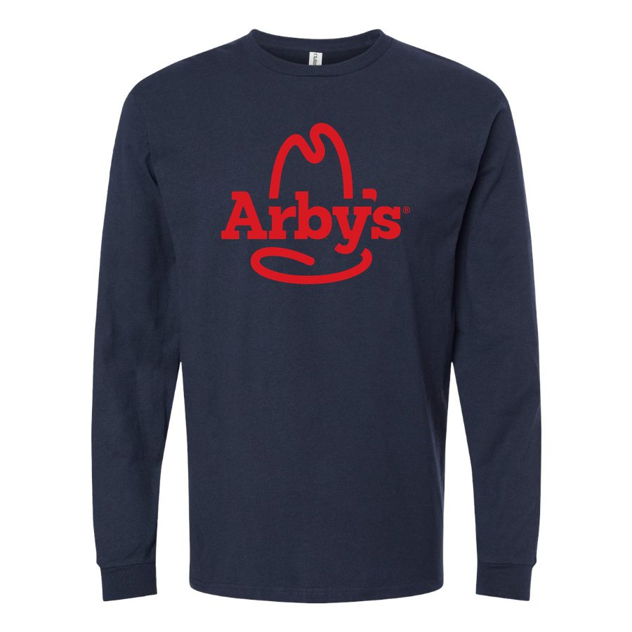 Men's Logo-Arbys-1536x864 Long sleeves Cotton Blend T-Shirt - Navy