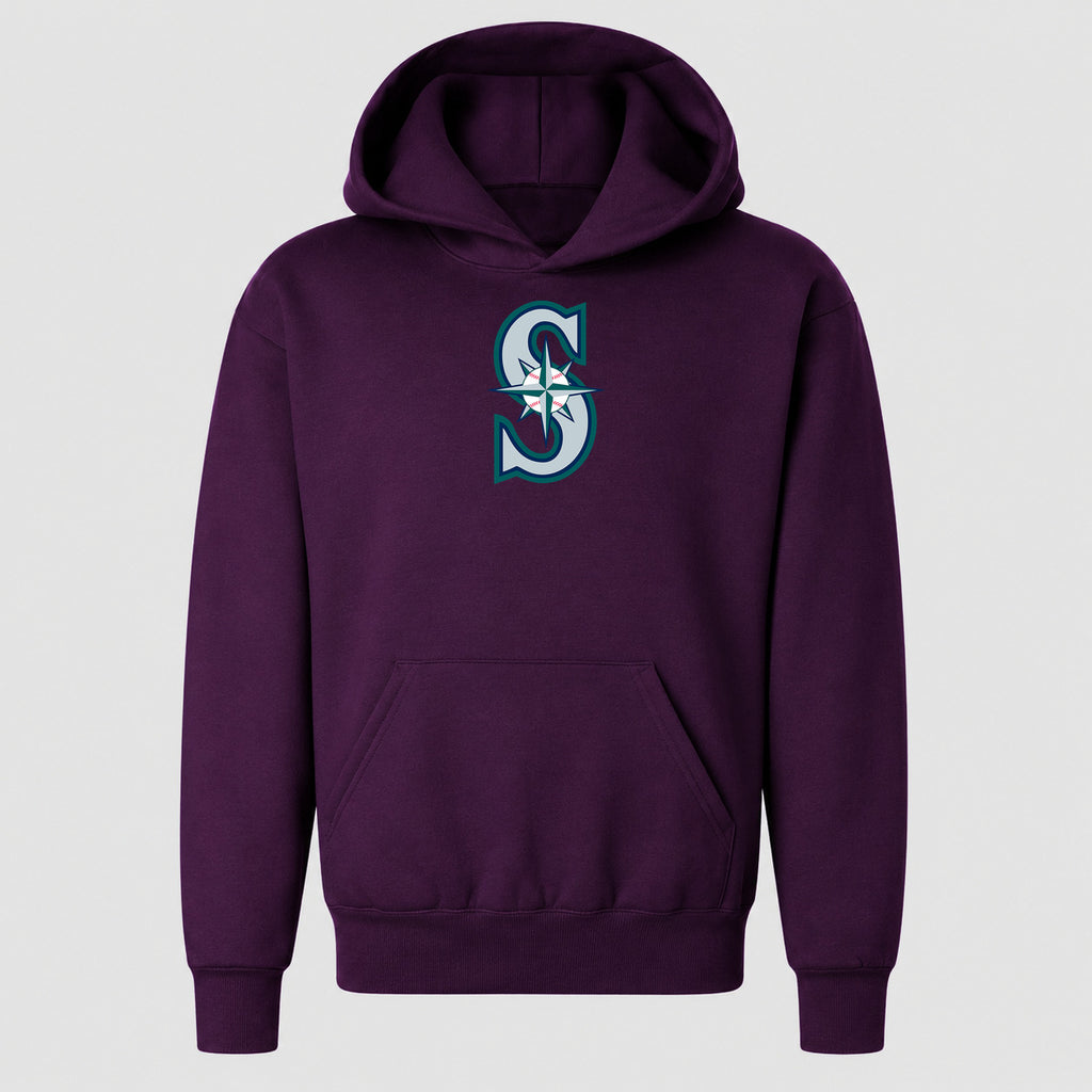 Youth Seattle Mariners Pullover Hoodie - Purple