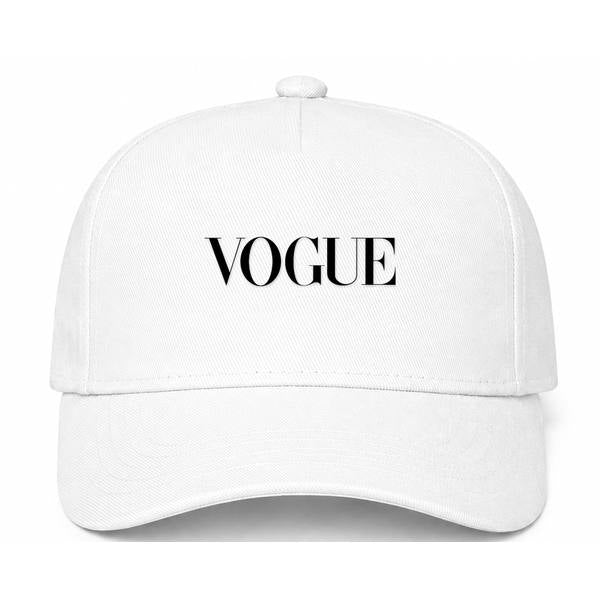 Vogue Logo White Dad Baseball Cap Hat