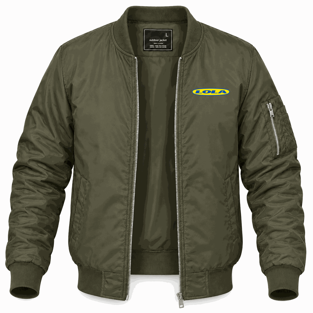 Men's Lola Lightweight Bomber Jacket - Army Green