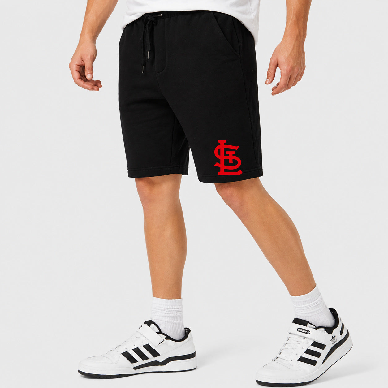 Men's St. Louis Cardinals Cotton Shorts - Black