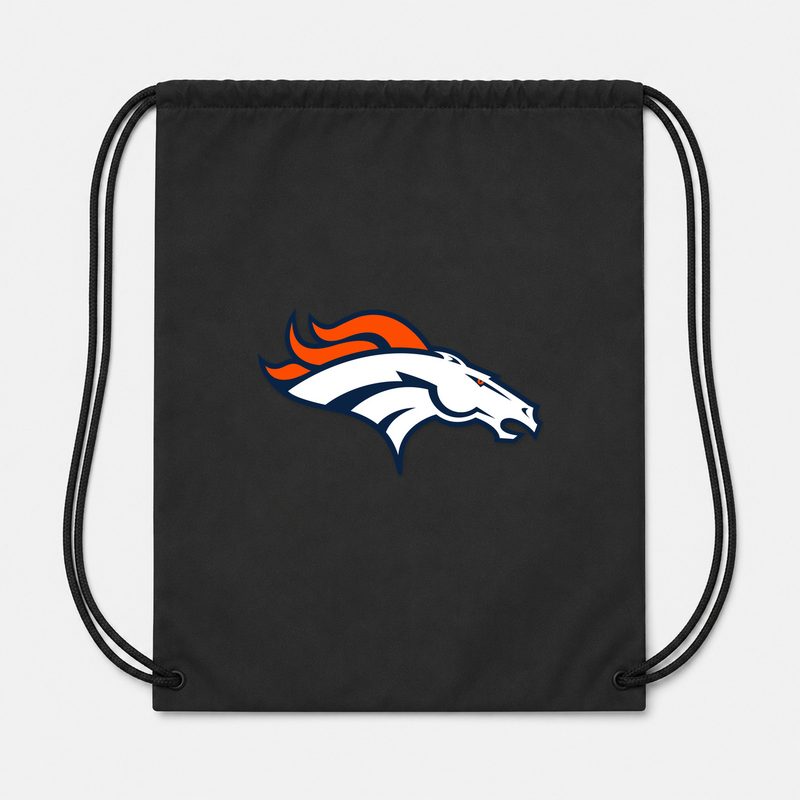 Denver Broncos Drawstring Bag - Black