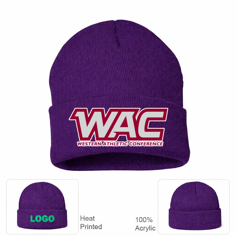 Western Athletic Conference Purple Beanie Hat