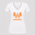 Women's Whataburger V Neck T-Shirt in white