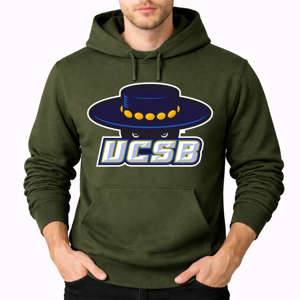 Men's UCSB Gauchos Pullover Hoodie - Army Green