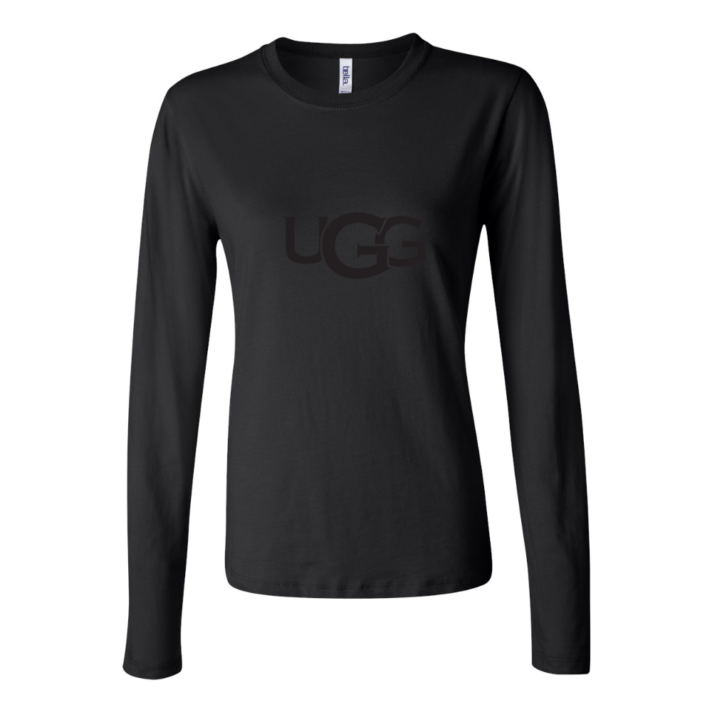 Women's UGG Logo 1536x853 Long Sleeve T-Shirt - Black