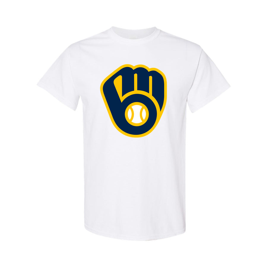 Men's Milwaukee Brewers Cotton T-Shirt - White
