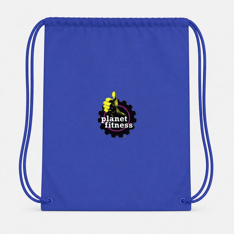 Planet Fitness Drawstring Bag - Blue