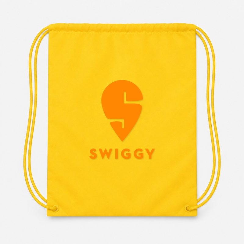 Swiggy Drawstring Bag - Yellow