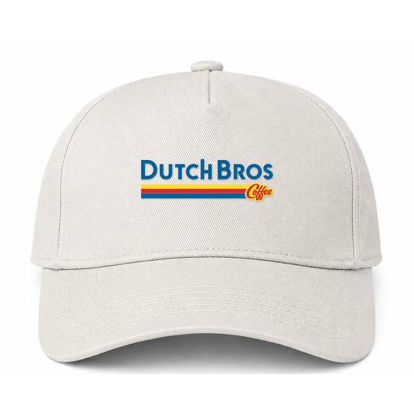 Dutch Bros Coffee Logo Beige Dad Baseball Cap Hat