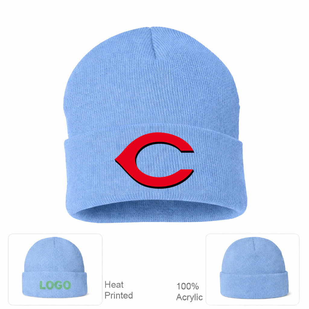MLB Cincinnati Reds Beanie Hat - Sky Blue