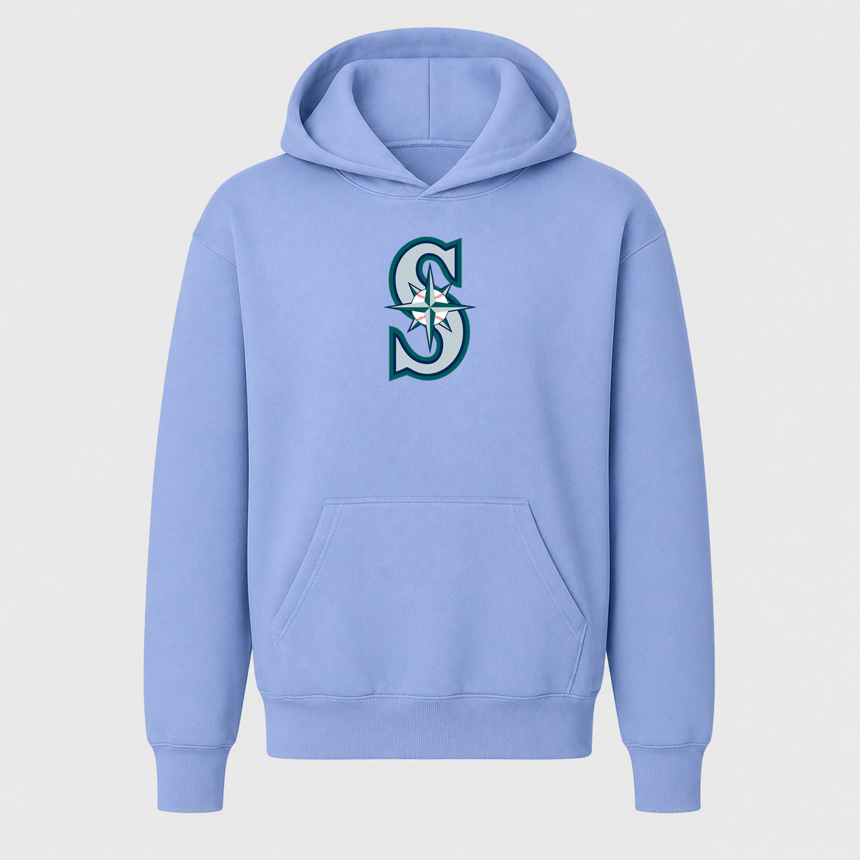 Youth Seattle Mariners Pullover Hoodie - Light Blue