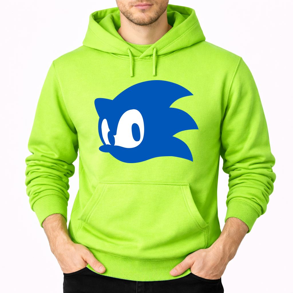 Men's Sonic Pullover Hoodie - Lime green