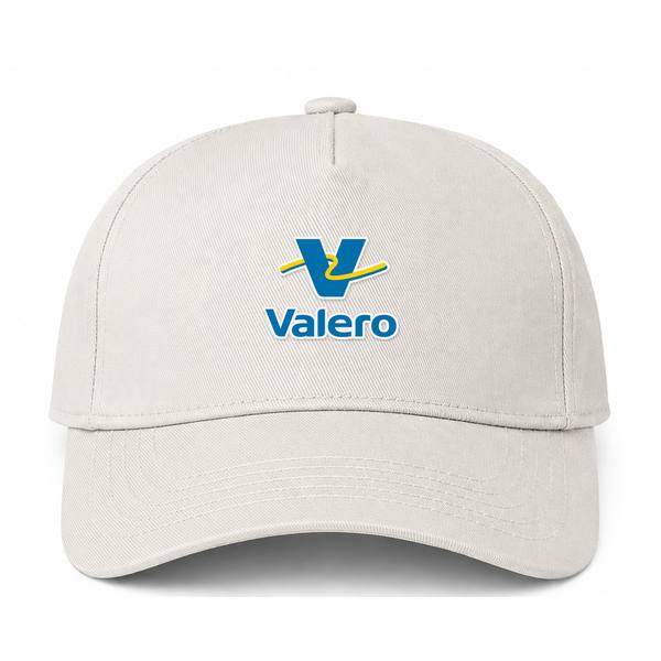 Valero Gas Station Logo Beige Dad Baseball Cap Hat