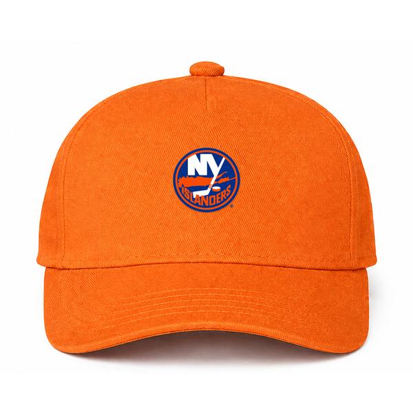 New York Islanders NHL Logo Orange Dad Baseball Cap Hat