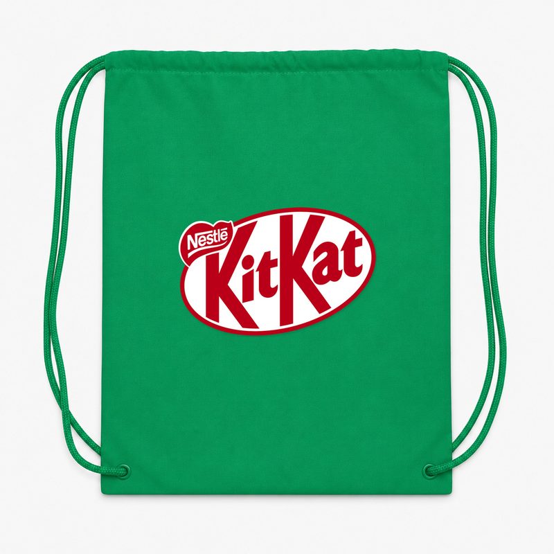 Kit Kat Food Drawstring Bag - Green