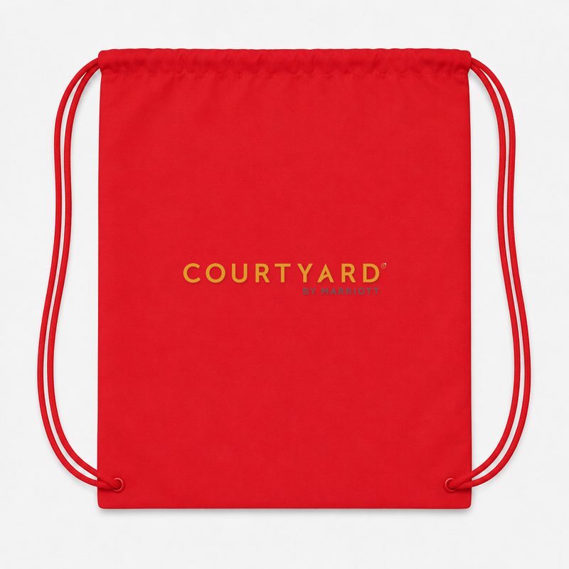 Courtyard Drawstring Bag - Red