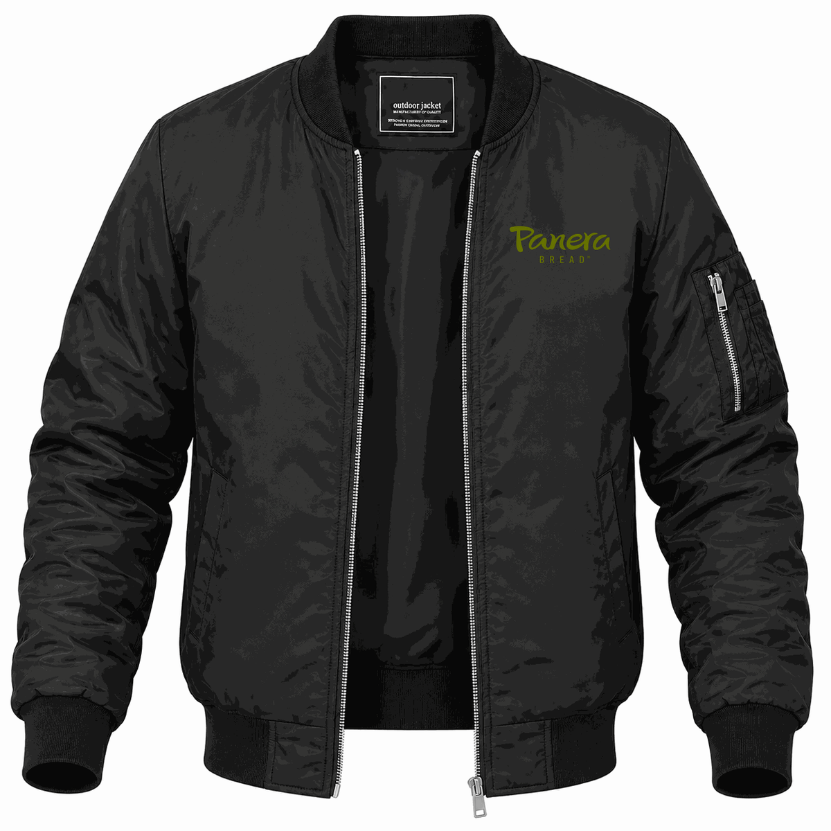 Men's Panera Bread Lightweight Bomber Jacket - Black