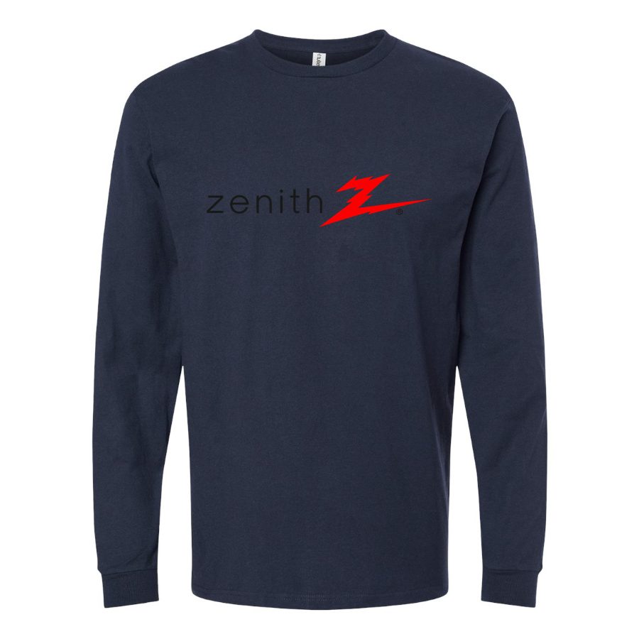 Men's Zenith Long sleeves Cotton Blend T-Shirt - Navy