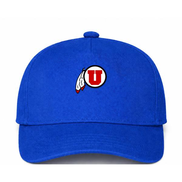 Utah Utes Logo Blue Dad Baseball Cap Hat