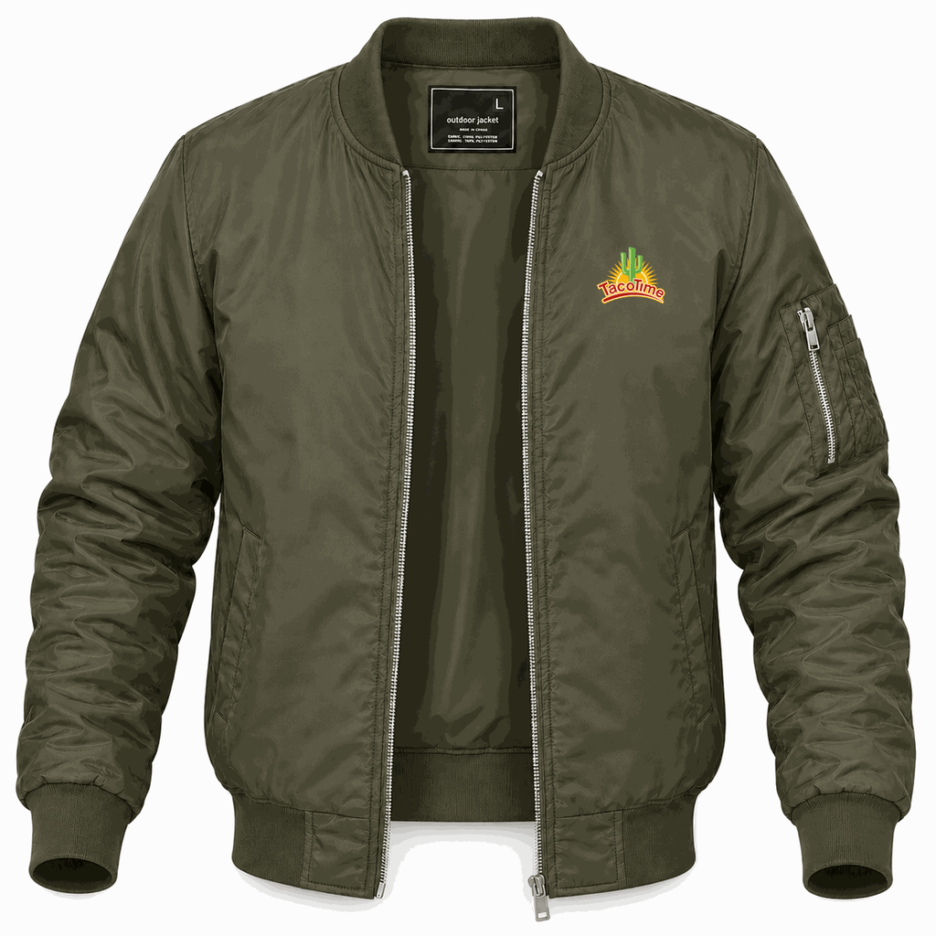 Men's TacoTime Lightweight Bomber Jacket - Army Green
