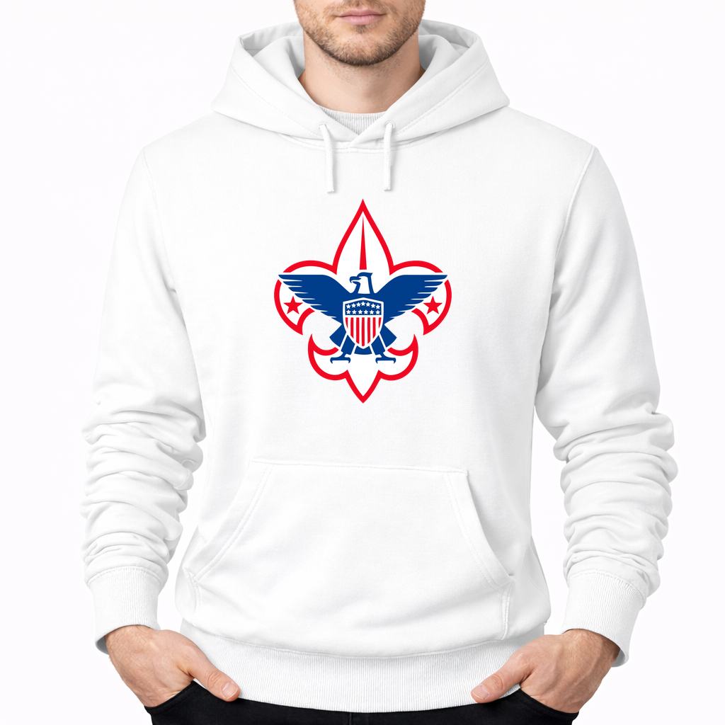 Men's Boy Scouts Pullover Hoodie - White