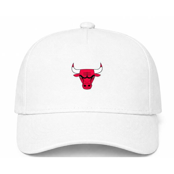 Chicago Bulls NBA Logo White Dad Baseball Cap Hat