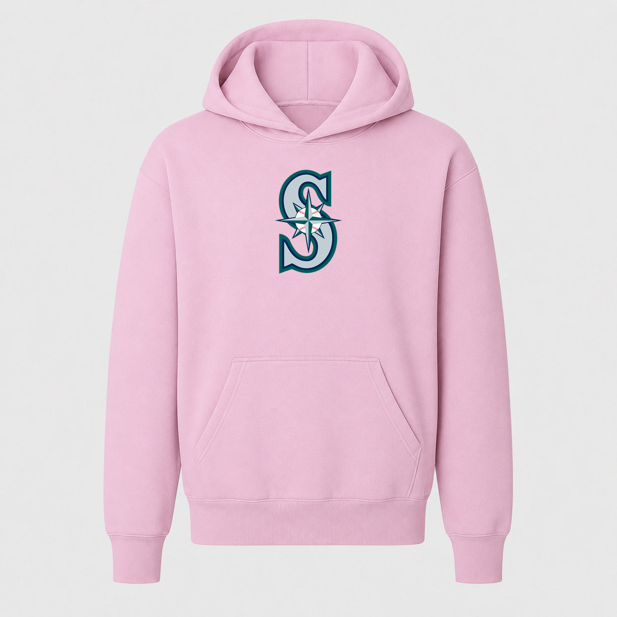 Youth Seattle Mariners Pullover Hoodie - Light Pink
