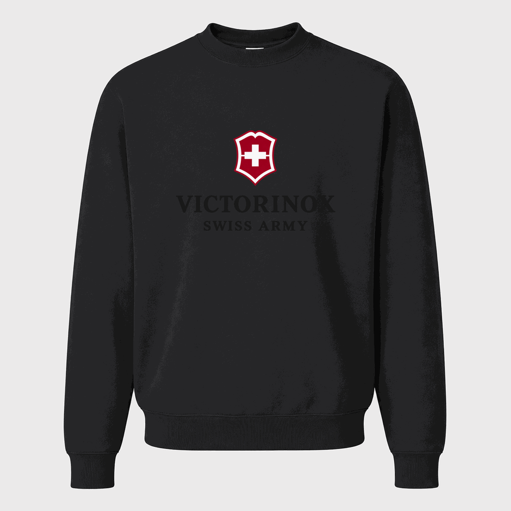 Men's Victorinox Swiss Army Crewneck Sweatshirt - Black