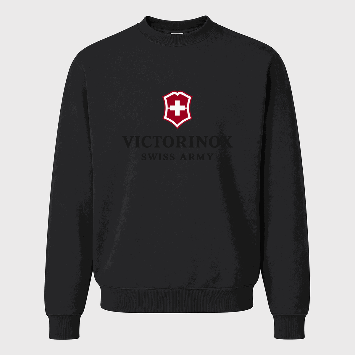 Men's Victorinox Swiss Army Crewneck Sweatshirt - Black