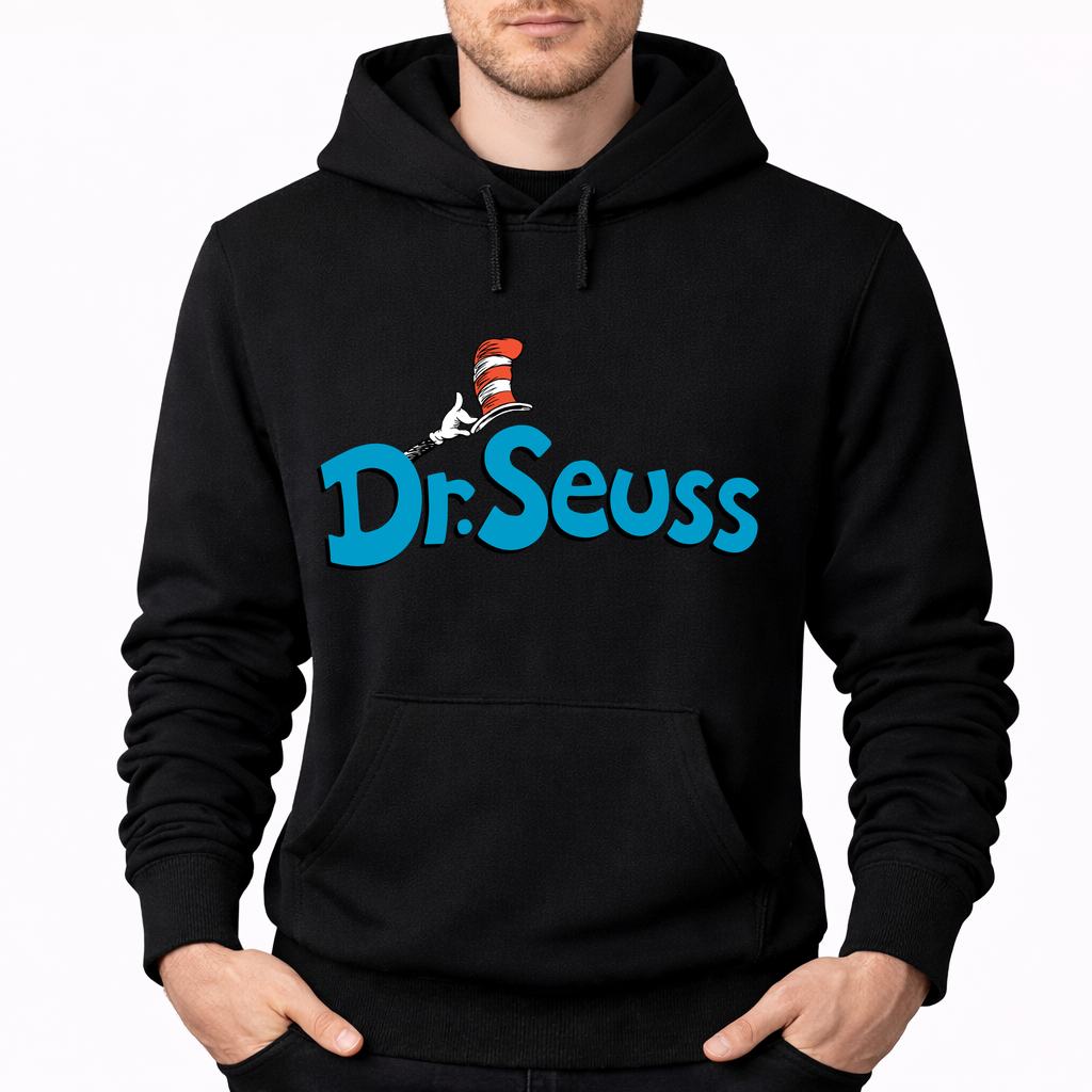 Men's Dr. Seuss Pullover Hoodie - Black