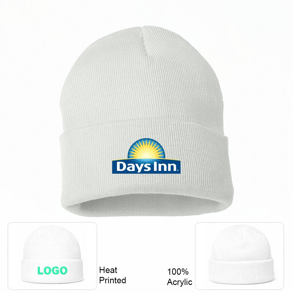 Days Inn Beanie Hat - White