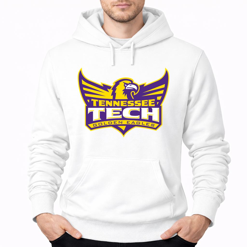 Men's Tennessee Tech Golden Eagles Pullover Hoodie - White
