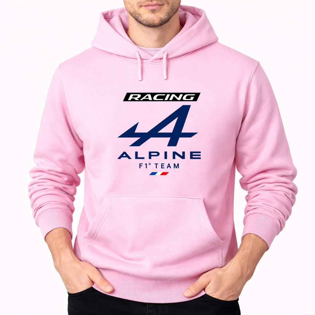 Men's Alpine F1 Team Pullover Hoodie - Pink