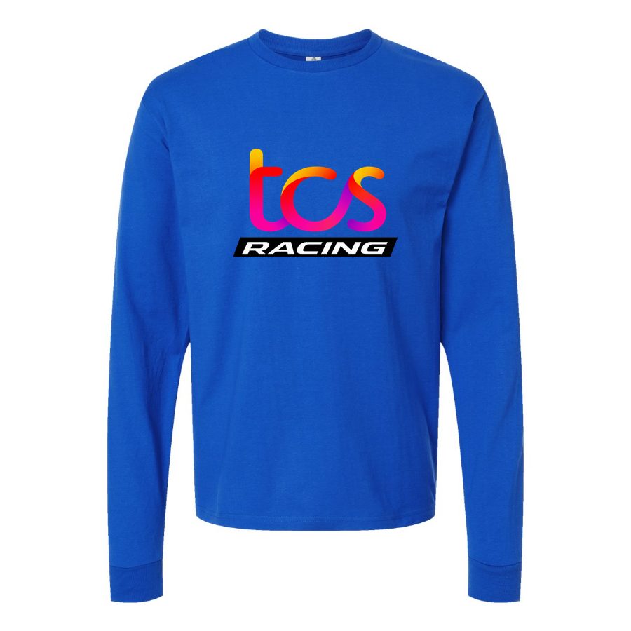 Men's TCS Racing Long sleeves Cotton Blend T-Shirt - Blue