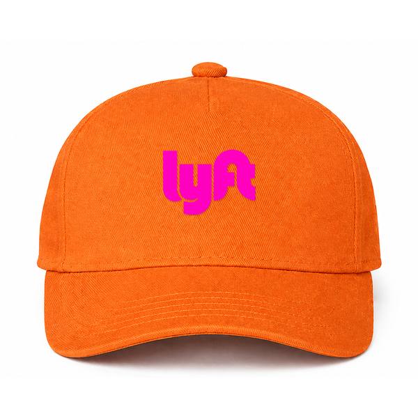 Lyft Pink Logo Orange Dad Baseball Cap Hat
