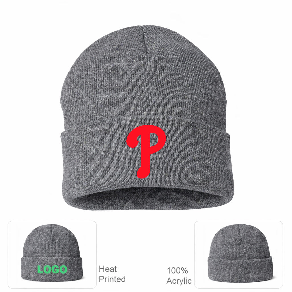 MLB Philadelphia Phillies Beanie Hat - Gray