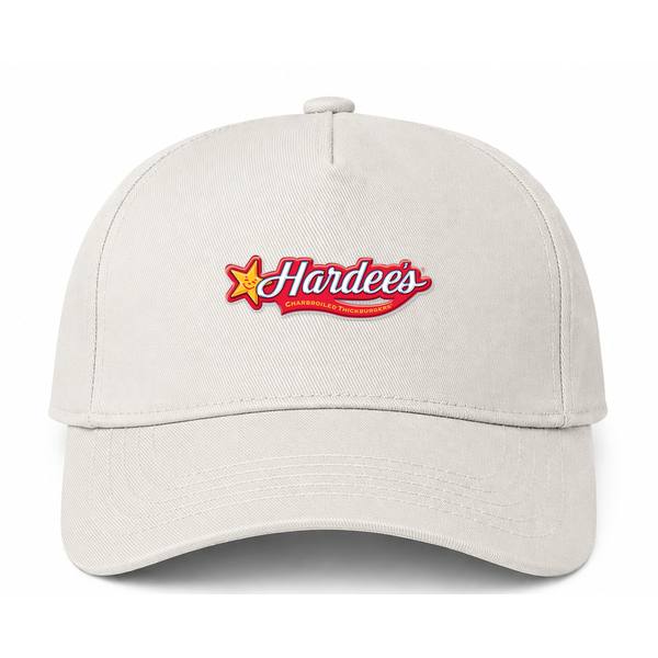 Hardee's Logo Beige Dad Baseball Cap Hat