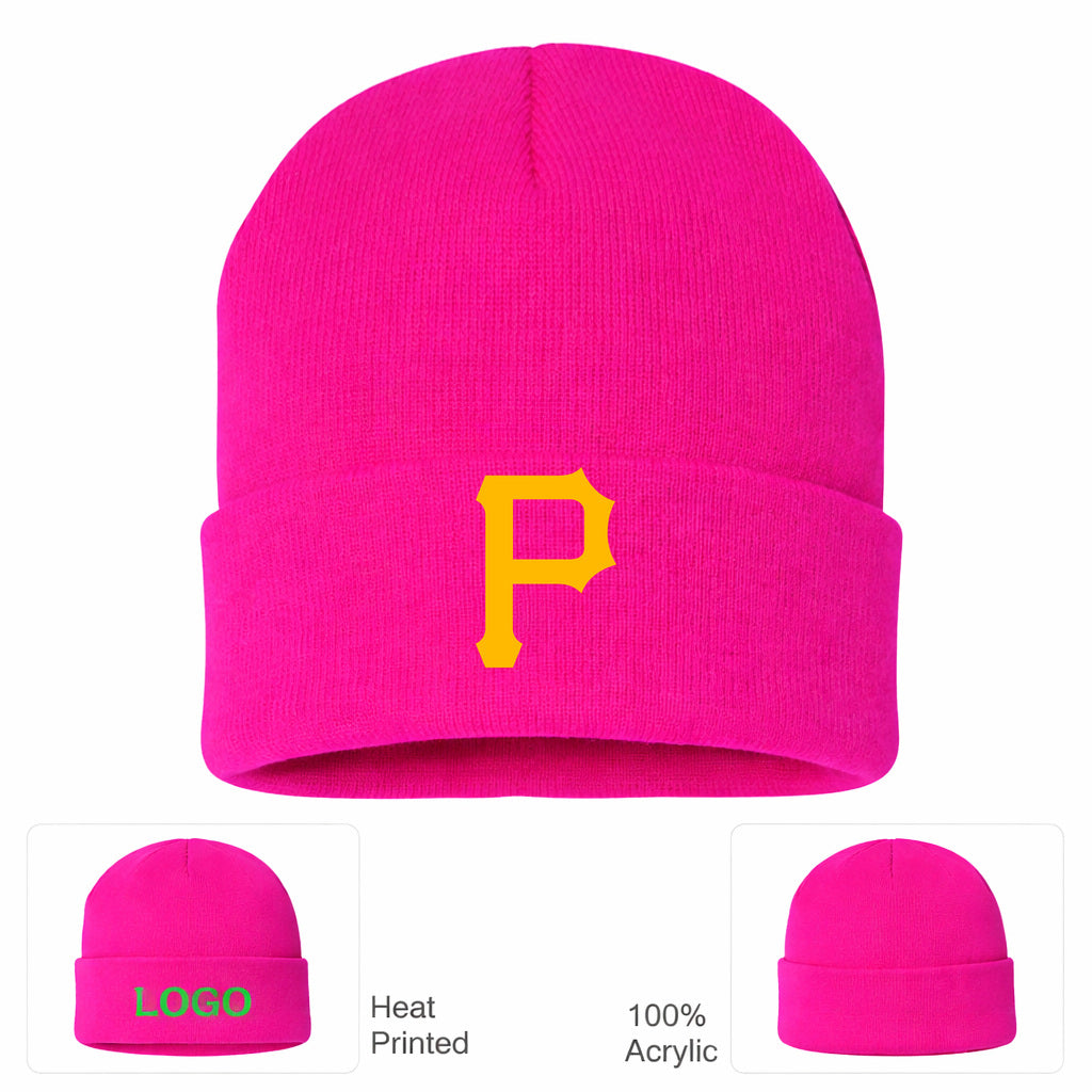 MLB Pittsburgh Pirates Beanie Hat - Hot Pink