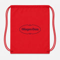 Haagen Datz Food Drawstring Bag - Red