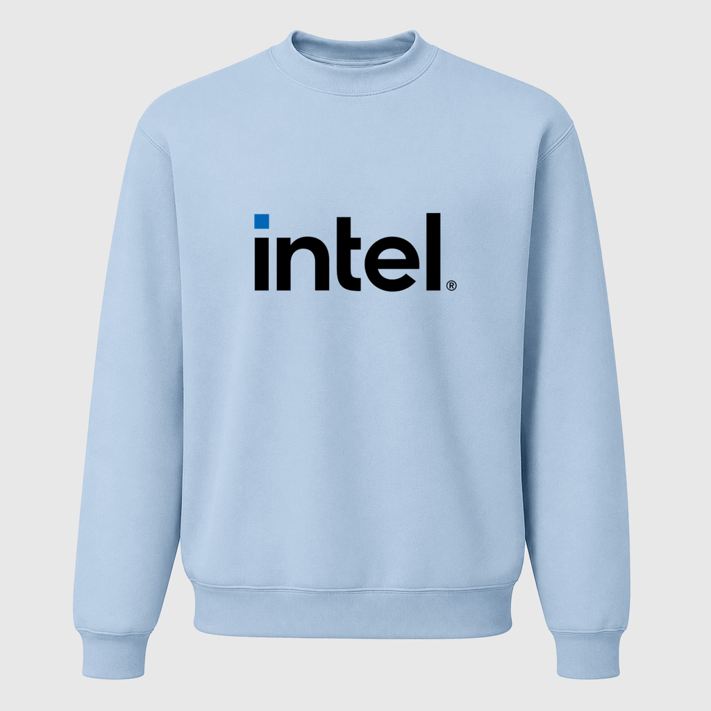 Men's Intel Crewneck Sweatshirt - Sky Blue