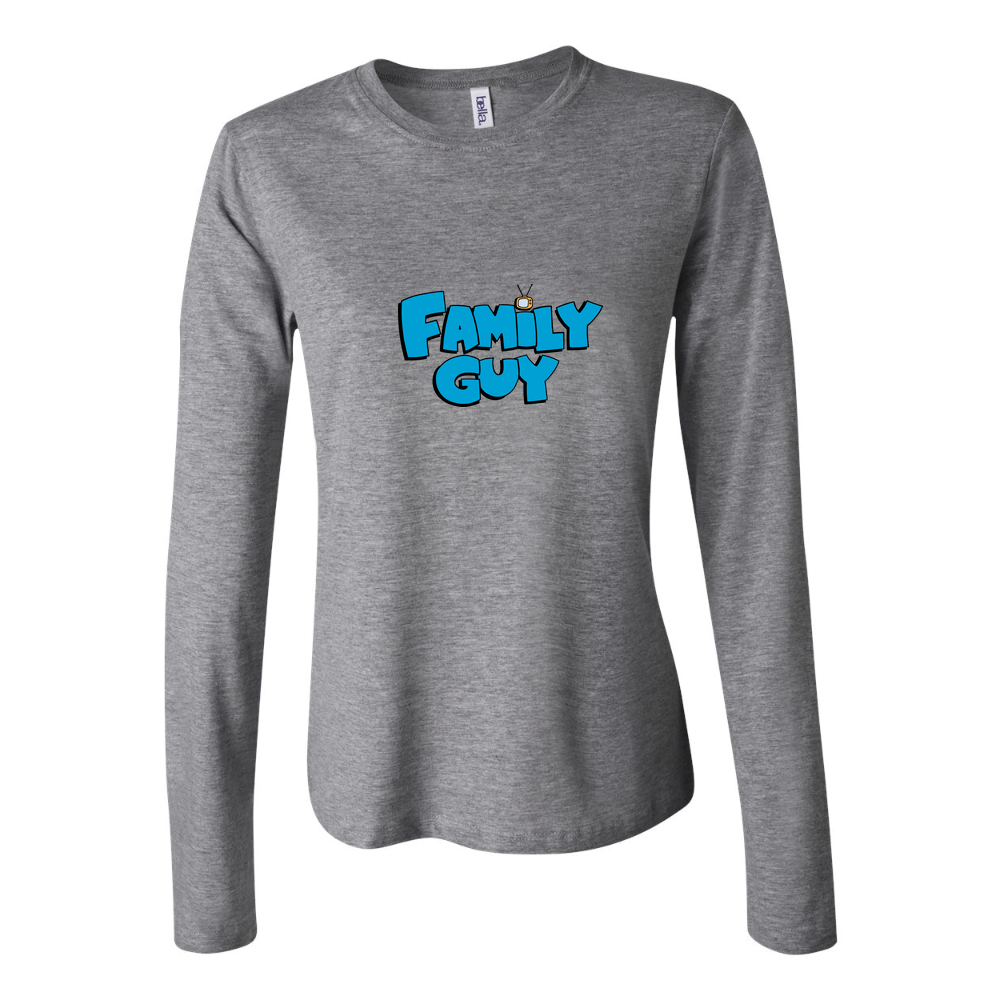 Women's Family Guy logo PNG1 Long Sleeve T-Shirt - Gray