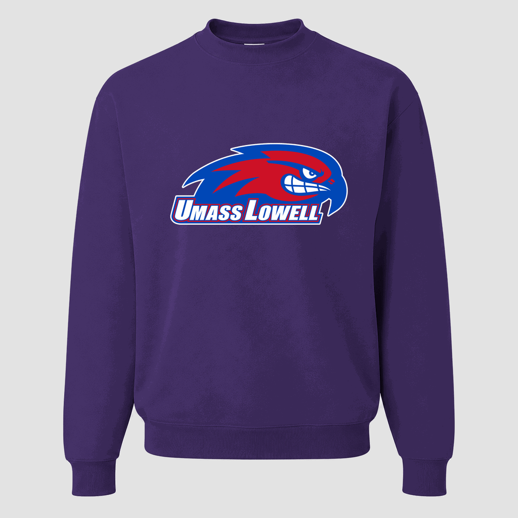 Men's UMass Lowell River Hawks Crewneck Sweatshirt - Purple