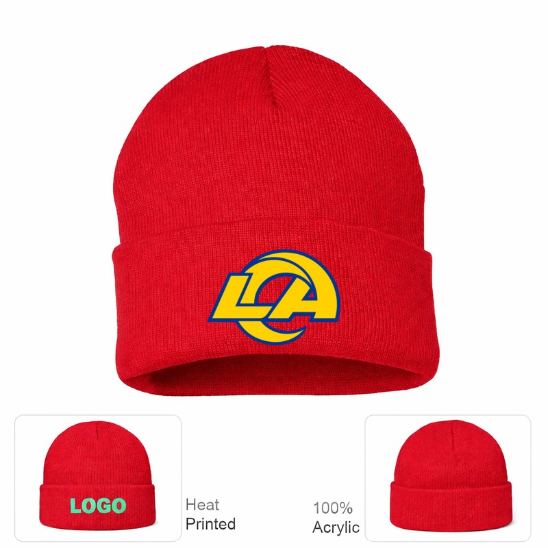 Los Angeles Rams Red Beanie Hat