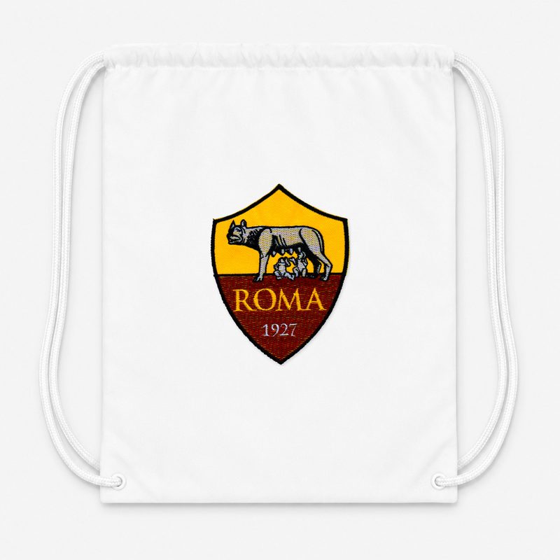 AS Roma FC Drawstring Bag - White